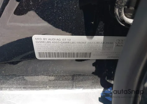 2011 Audi A6 Premium Plus z USA, uszkodzony, nr VIN WAUEKAFB9BN013993